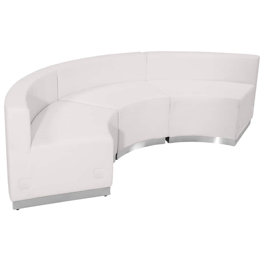 3 PC LeatherSoft Modular Reception Configuration with Taut Back &Seat