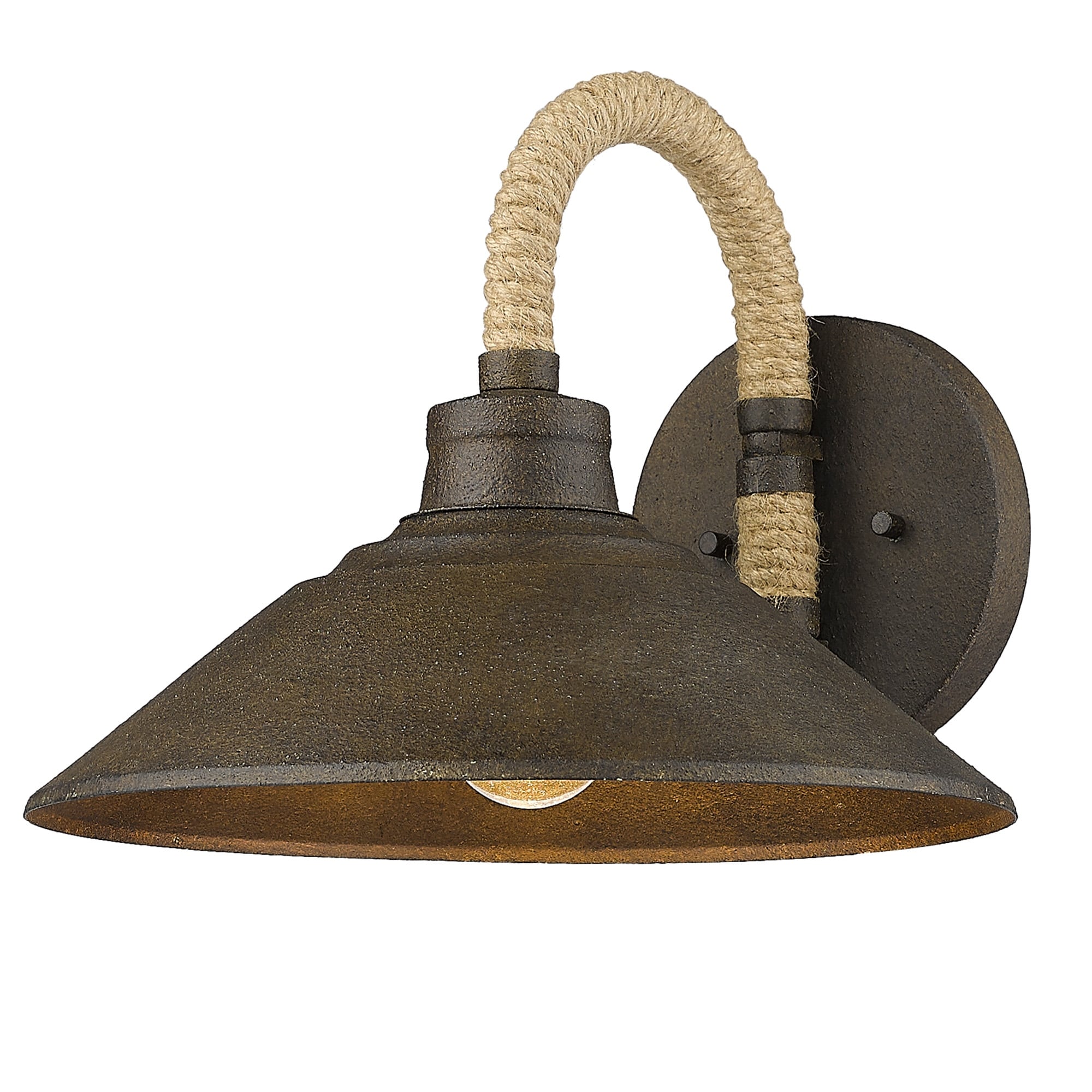 Golden Lighting Journey 1-light Wall Sconce in Natural Black