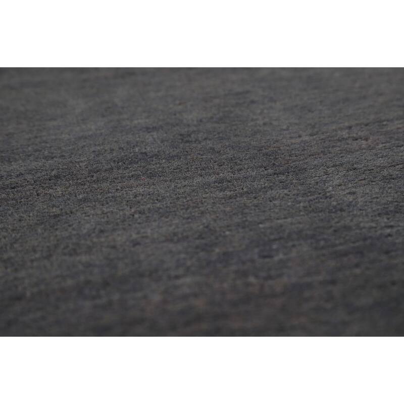 Gray Modern Gabbeh Oriental Rug Hand-Knotted Wool Carpet - 5'0" x 6'6"