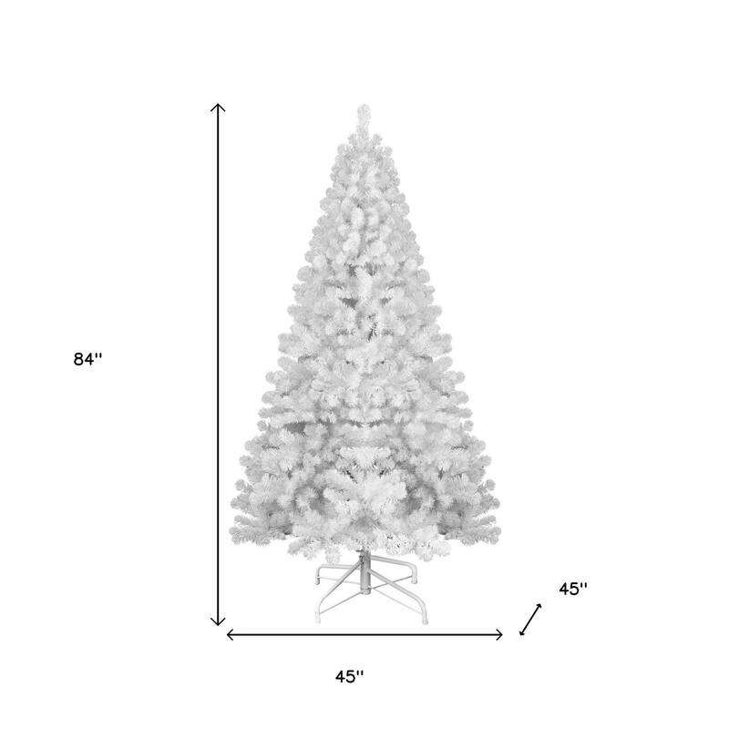 HomeRoots 9' White Full Spruce Christmas Tree