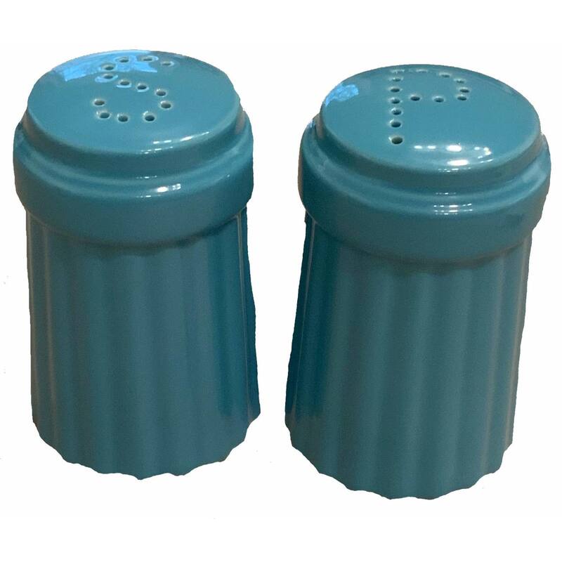 Omniware Simsbury Salt and Pepper Set - 3" D x 4.1" H - Turquoise