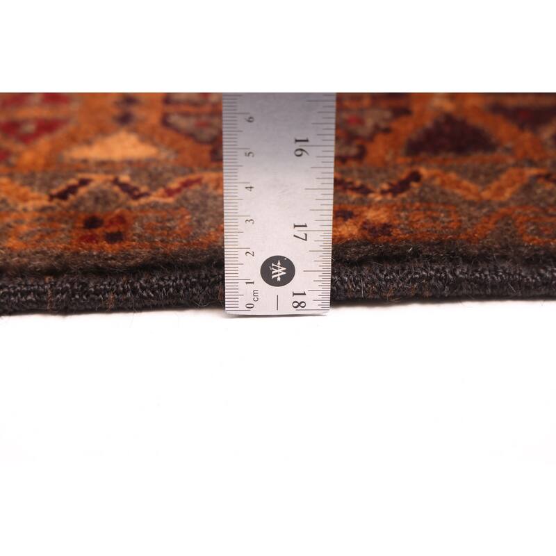 ECARPETGALLERY Hand-knotted Teimani Brown Wool Rug - 3'10 x 6'11