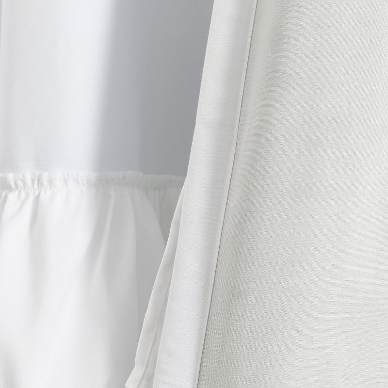 Lush Decor Allison Ruffle 100% Lined Blackout Window Curtain Panel