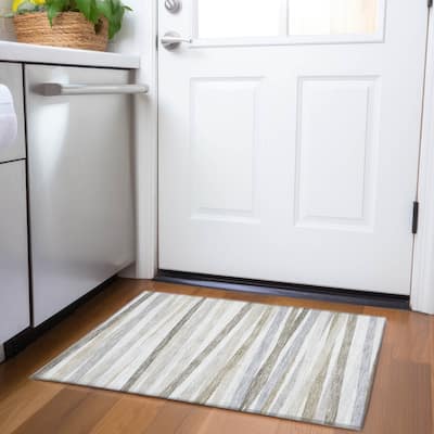 Premium Washable Super Soft Modern Stripes Mayfield Rug