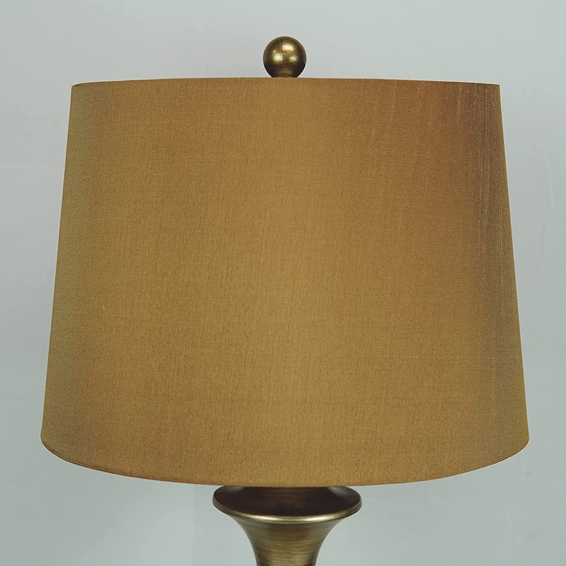 26.5" Brushed Gold Vase Table Lamp - N/A