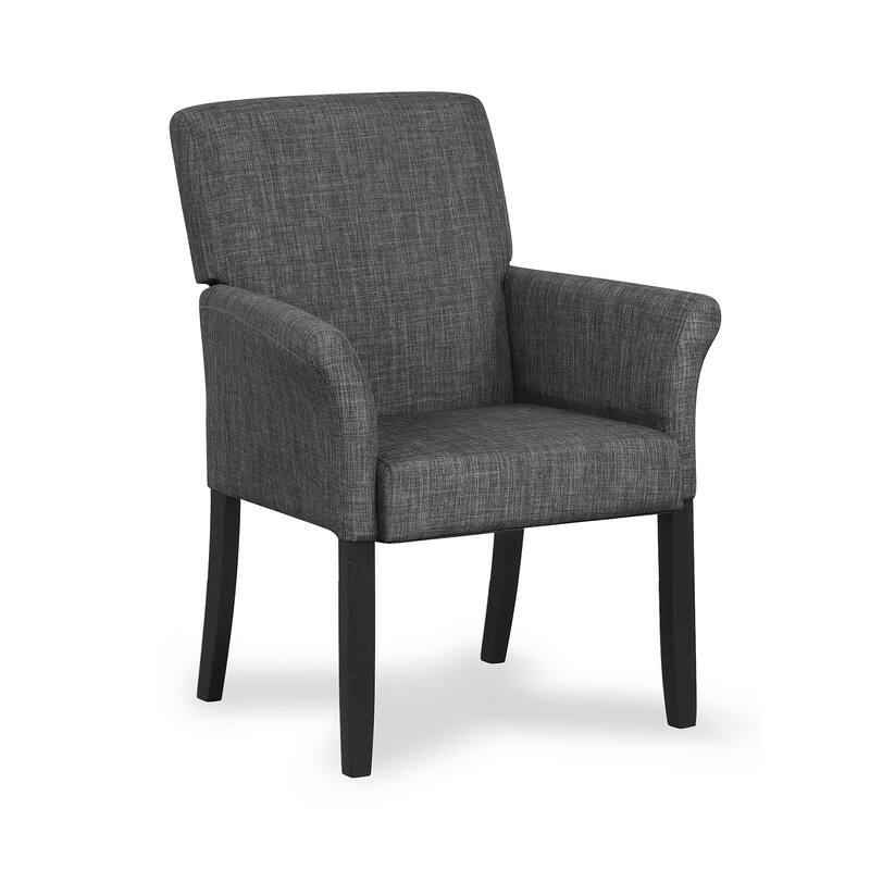 Ergonomic Executive Armchair with Soft Velvet and Rubber Wood Legs - Grey