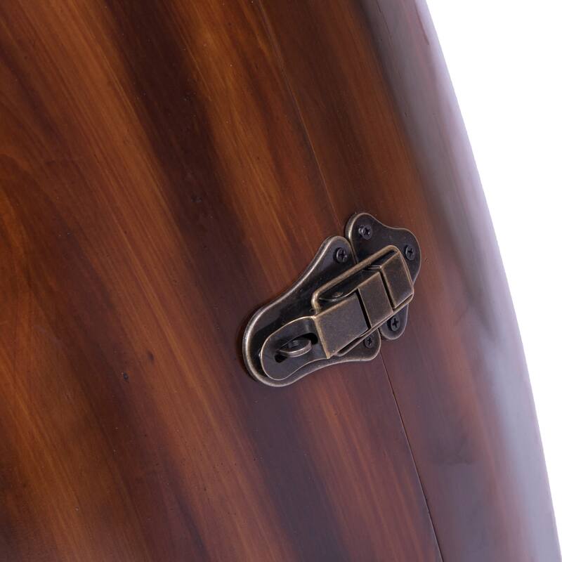 Wood Lockable Wine Rack Console