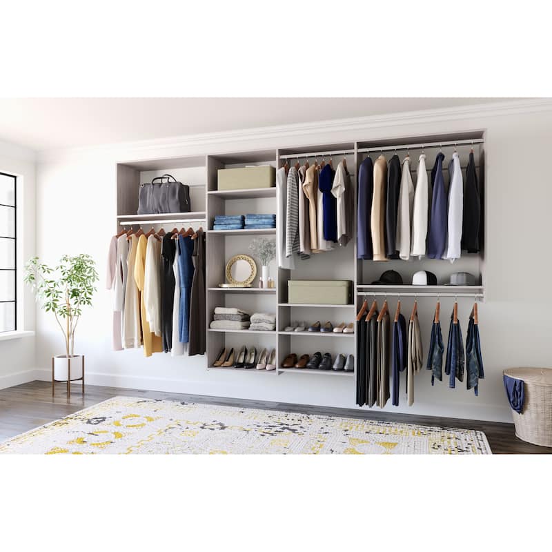 Easy Track 10 Ft. W. Dual Tower Basic Laminate Closet Kit