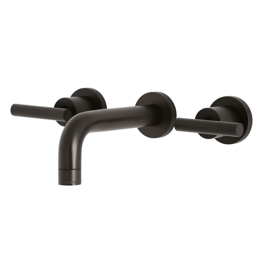 Manhattan Two-Handle 3-Hole Wall Mount Bathroom Faucet