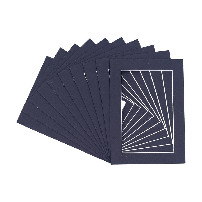 20x30 Mat for 24x36 Frame - Precut Mat Board Acid-Free Navy 20x30 Photo Matte Made to Fit a 24x36 Picture Frame - Blue