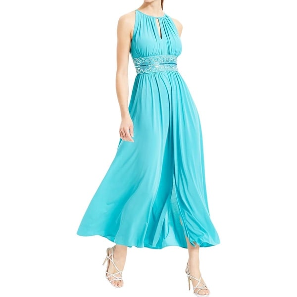 R & M Richards Womens Evening Dress Embellished Prom