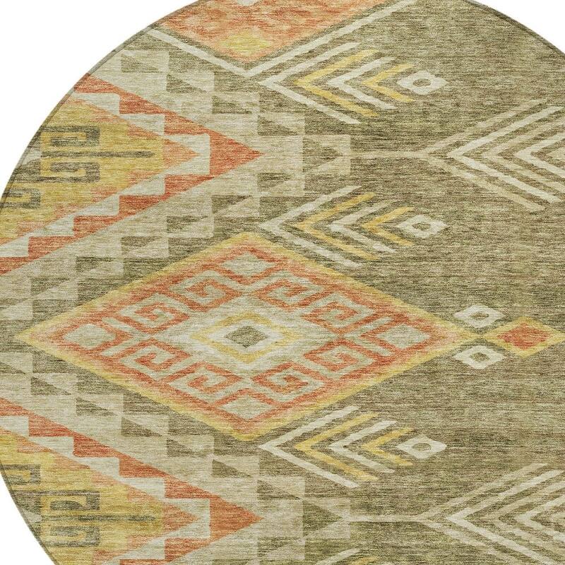 HomeRoots Southwestern Transitional Rectangle Outdoor Rug