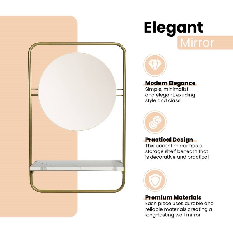 Cocoyard Accent Mirror with Shelf On Sale Bed Bath & Beyond 36075569