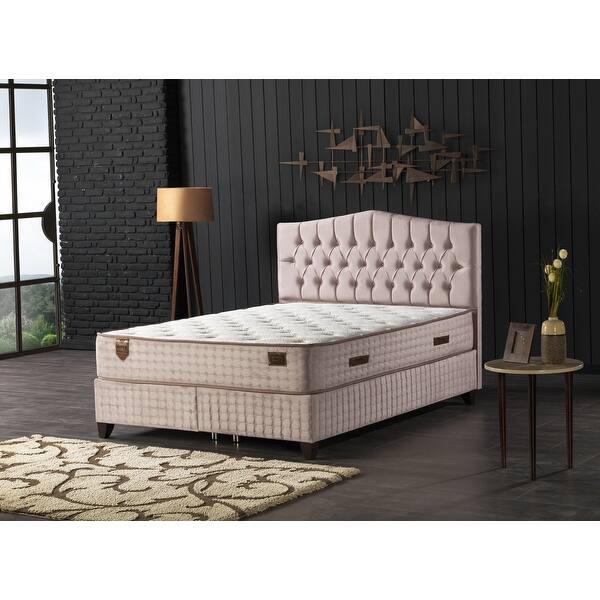 Milan Modern Bedroom Set Queen Size 150200 Foundation Headboard Mattress Overstock 32668107