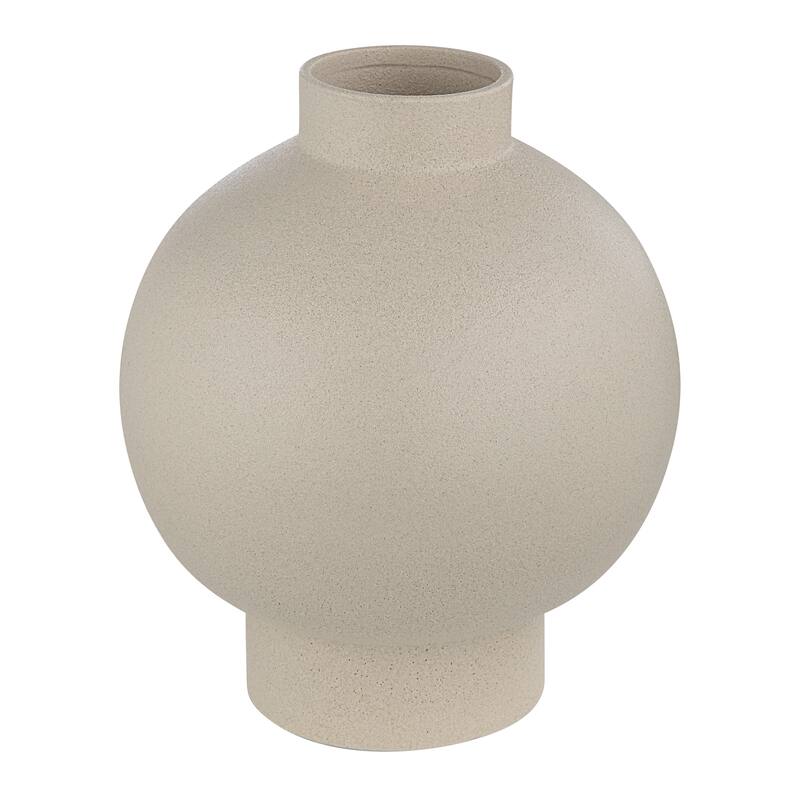 Renwil Lamoureux Indoor Ceramic Vase, Textured Matte Ivory
