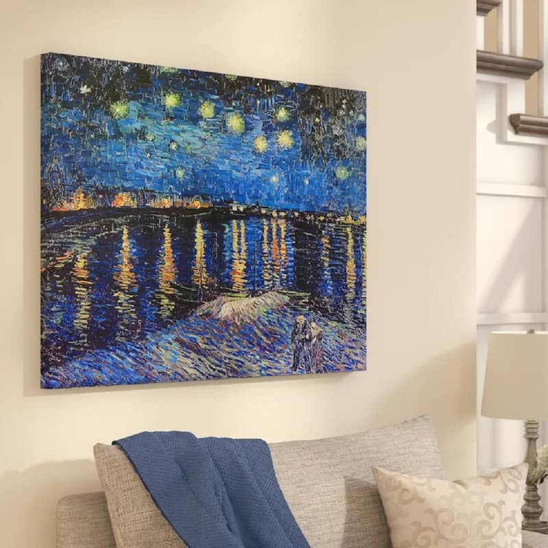 Starry Night Over the Rhone Vincent Van Gogh canvas print Reproduction Van Gogh Wall Decor Classic Art home decor - 24 x 36