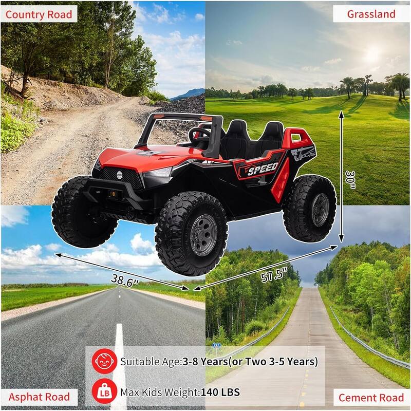 2 Seats Ride On UTV with Remote Control