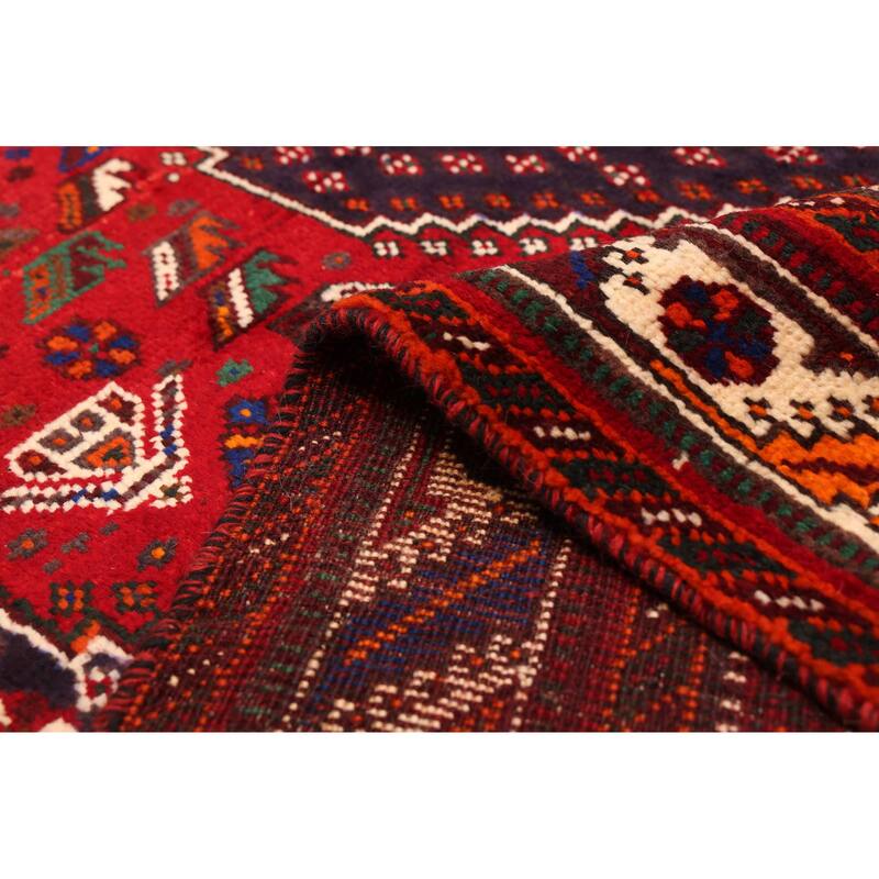 ECARPETGALLERY Hand-knotted Melis Vintage Red Wool Rug - 5'10 x 8'9