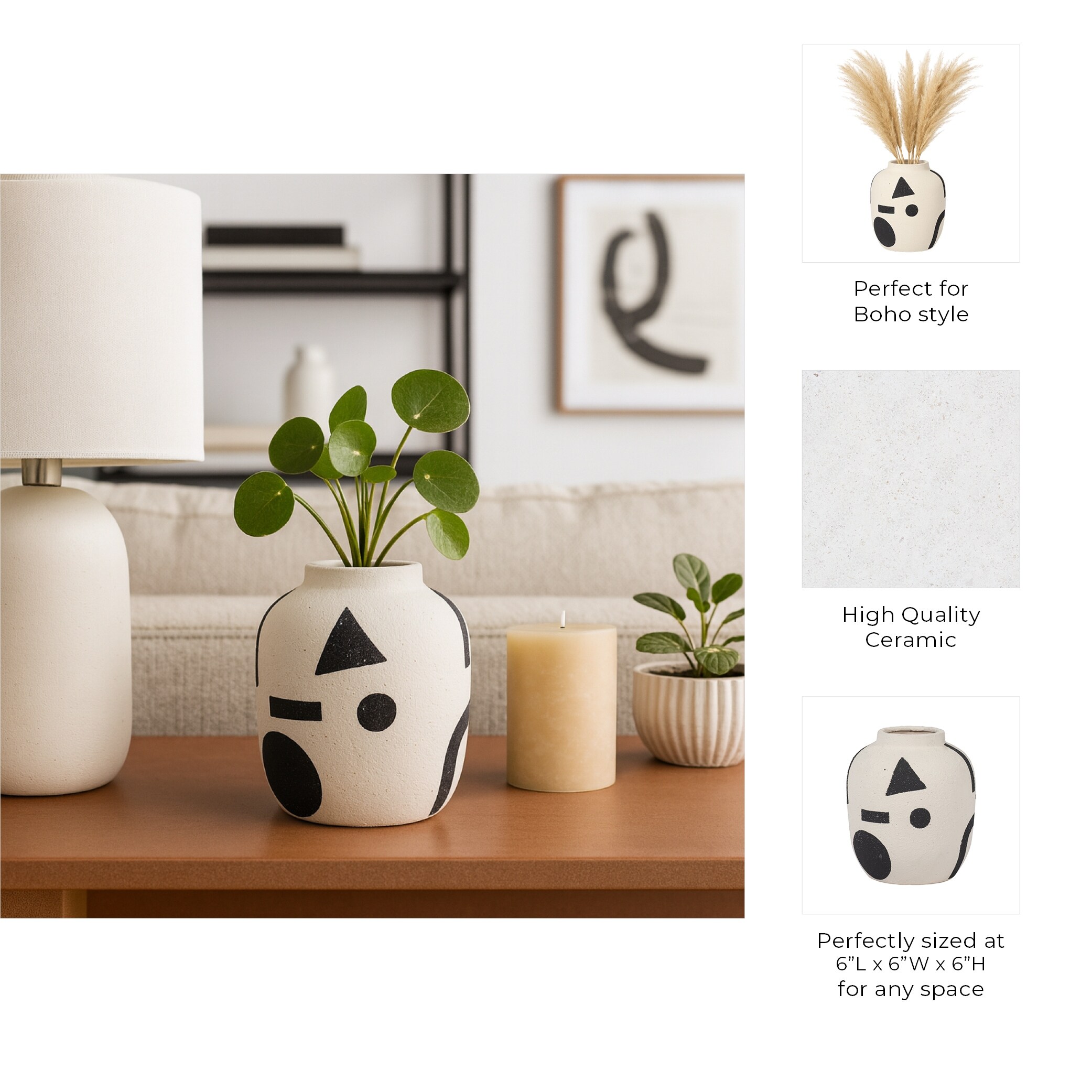 Decorative-Vase---Ivory-Black-