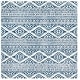 preview thumbnail 40 of 94, SAFAVIEH Tulum Bora Moroccan Boho Chic Area Rug 10' x 10' Square - Ivory/Navy
