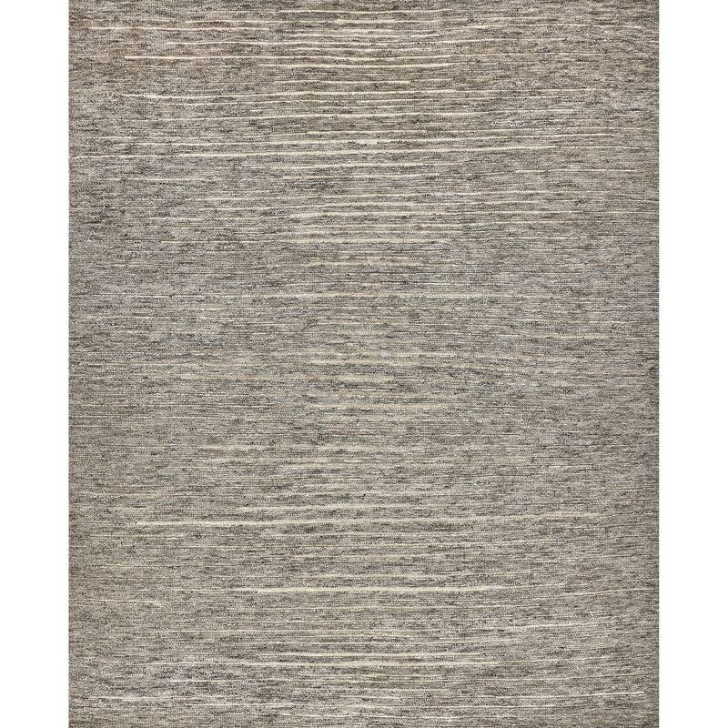 EXQUISITE RUGS Eaton Hand-knotted Wool/Bamboo Silk Grey Area Rug.