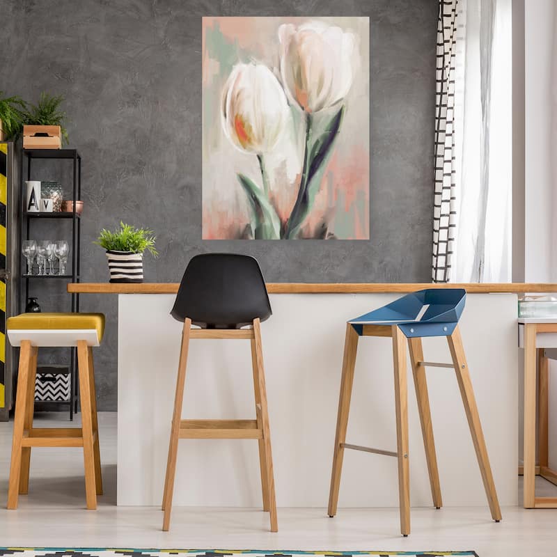 Tulip Duets I By Studio Arts Canvas Art Print