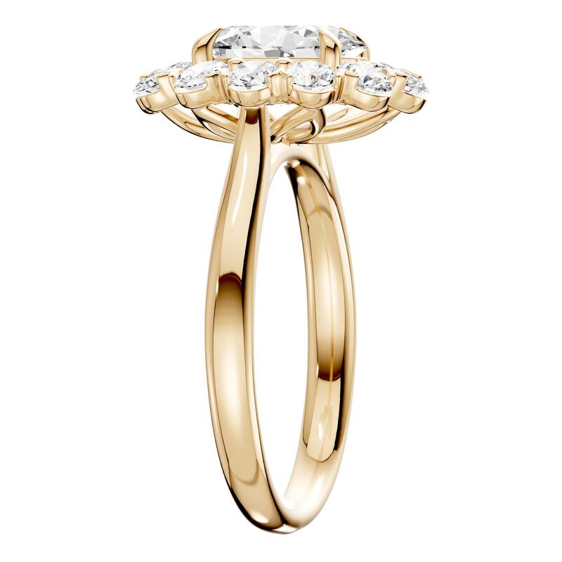 AEON Seraphine Spark Oval 2.50ct Lab Grown Diamond Cluster Double Halo Ring