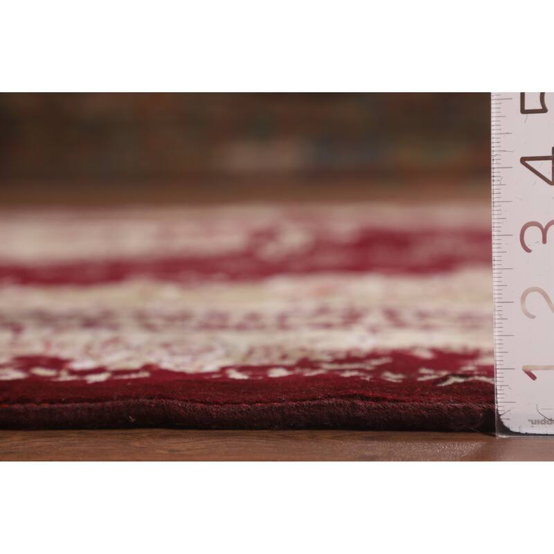 Victorian Style Kashan Turkish Rug Dining Room Machine-Made Carpet - 6'7" x 9'10"