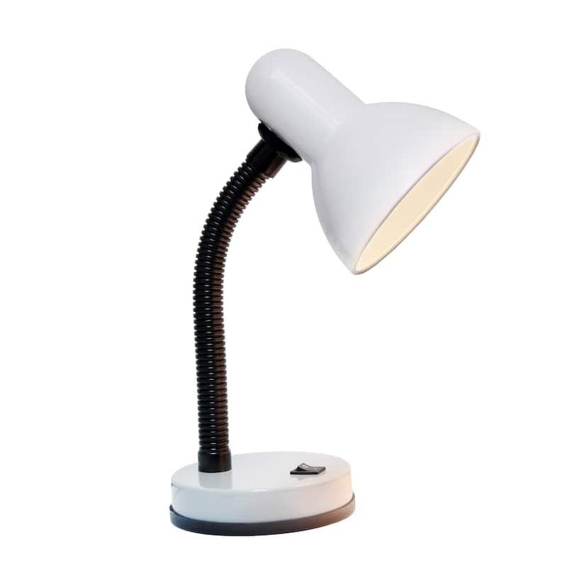 14.25" Metal Desk Task Lamp and Bowl Shade with Gooseneck