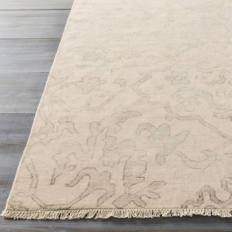 Hand-Knotted Keswick Floral New Zealand Wool Area Rug