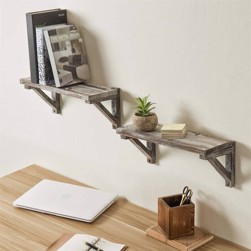 Wall Mounted Floating Shelves - 6.5"D x 16.5"W x 6.5"H