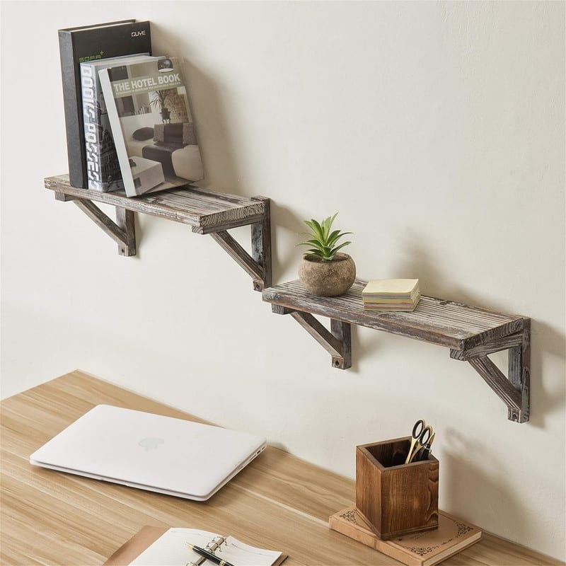 Wall Mounted Floating Shelves - 6.5"D x 16.5"W x 6.5"H