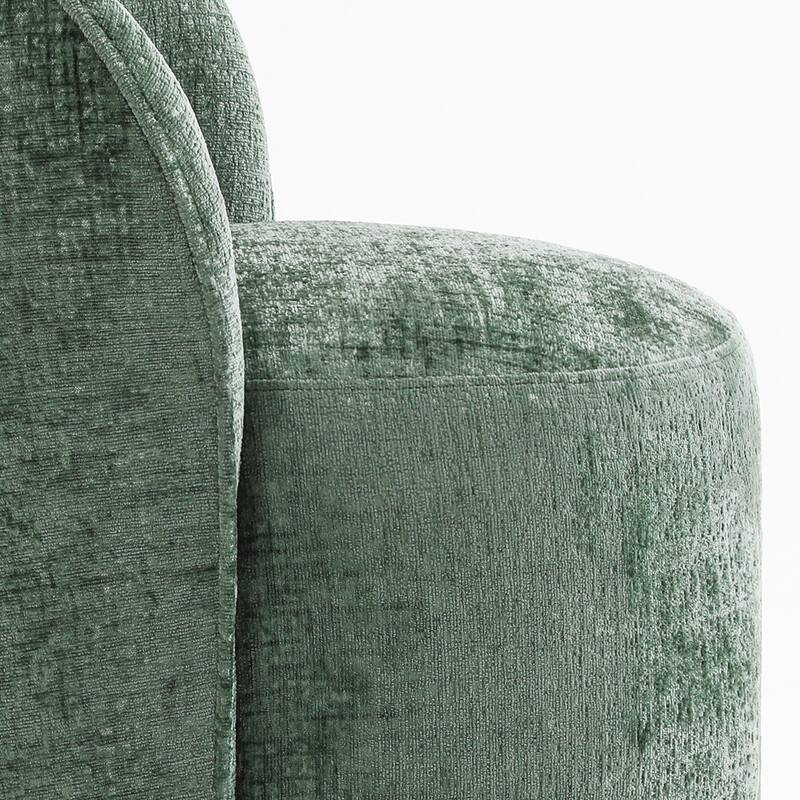 23" W Upholstered Swivel Side Chair for Dining Room, Balcony, Parlour