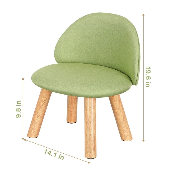 Economical and Creative Children's Solid Wood Backrest Stool