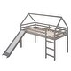 preview thumbnail 24 of 27, Twin Size Loft Bed House Bed with Slide and Solid Construction for Home