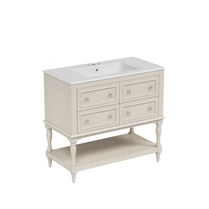Sophisticated Bathroom Vanity Cabinet with Multiple Functionalities and Stylish Design