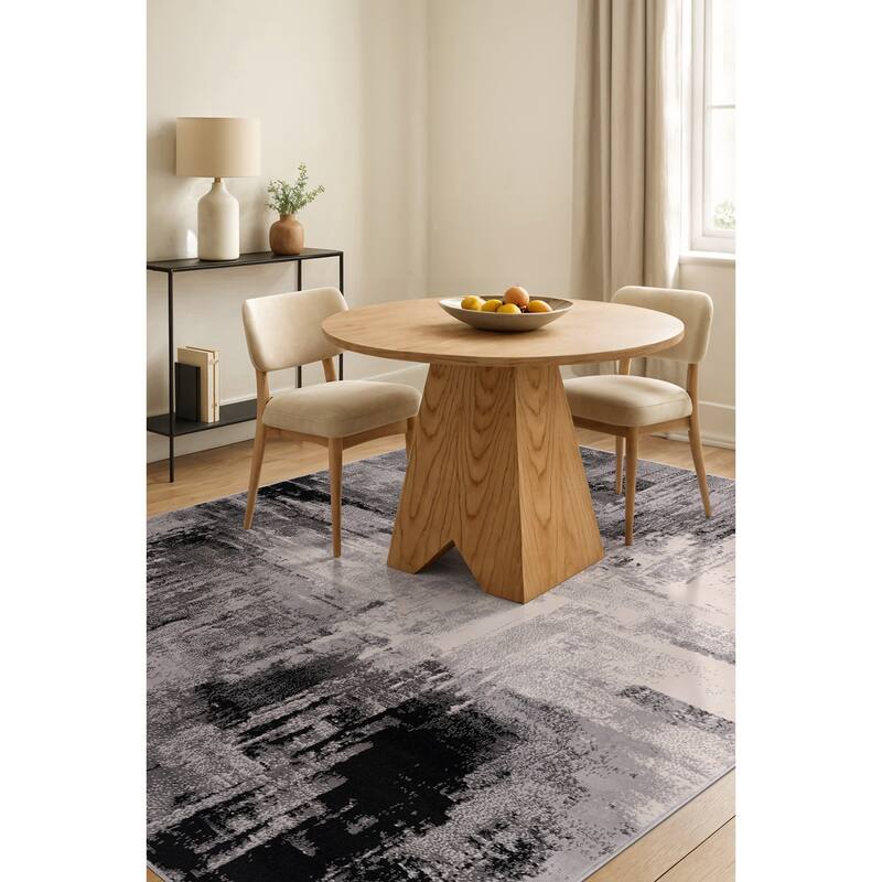 World Rug Gallery Bari Contemporary Abstract Art Area Rug