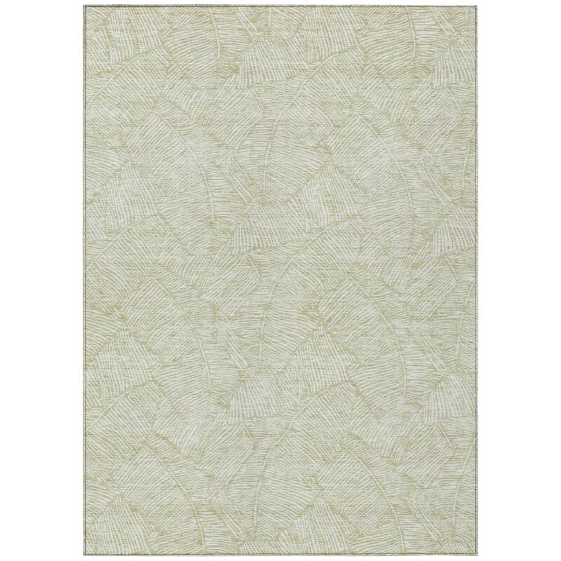HomeRoots Floral Transitional Rectangle Outdoor Rug