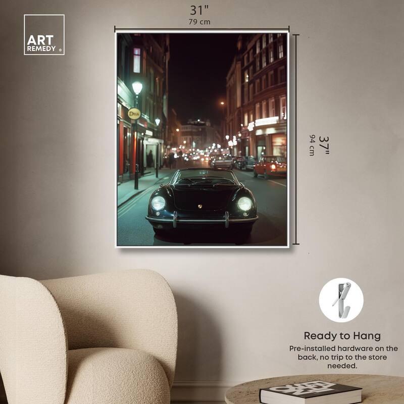 Night Roadster Canvas by Art Remedy