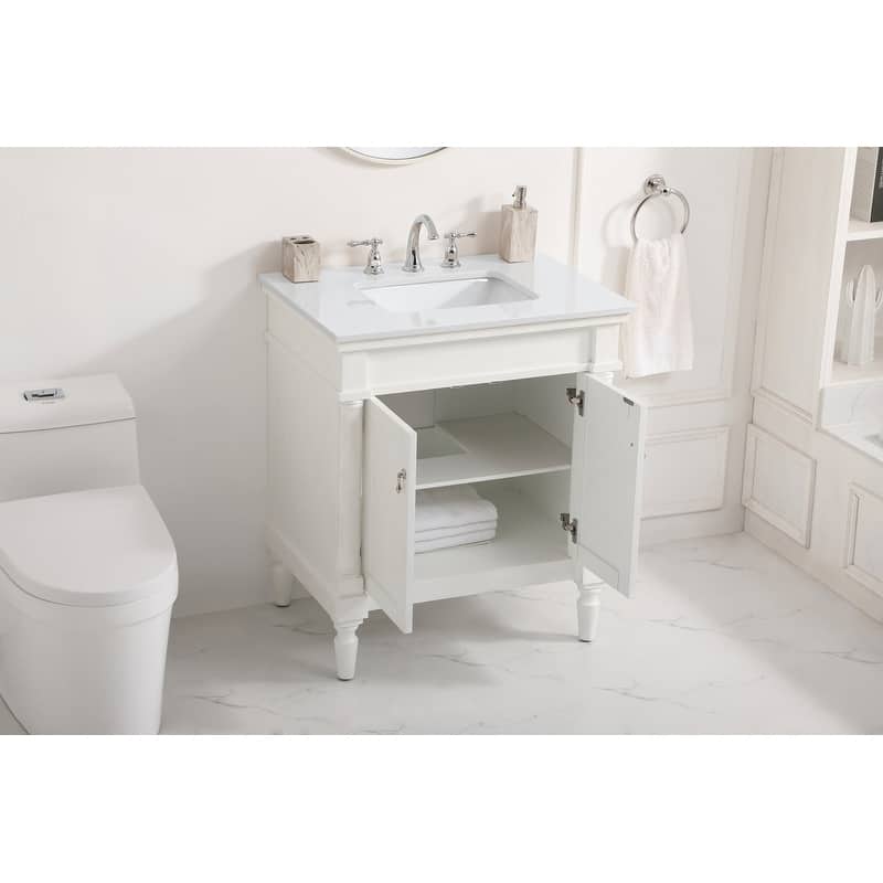 Elegant Lighting VF13030-VW Lexington 30" Free Standing Single Basin