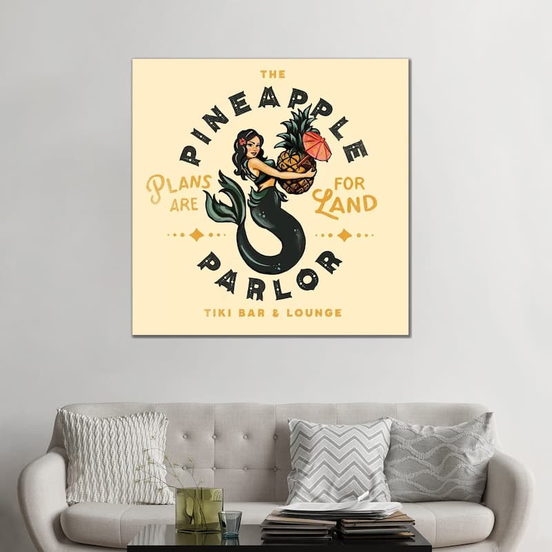 iCanvas "Pineapple Parlor" by The Whiskey Ginger Canvas Print
