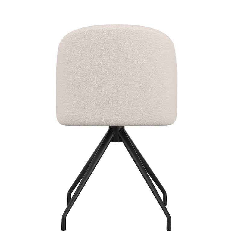 Martha Stewart Upholstered Stationary Swivel Home Office Chair