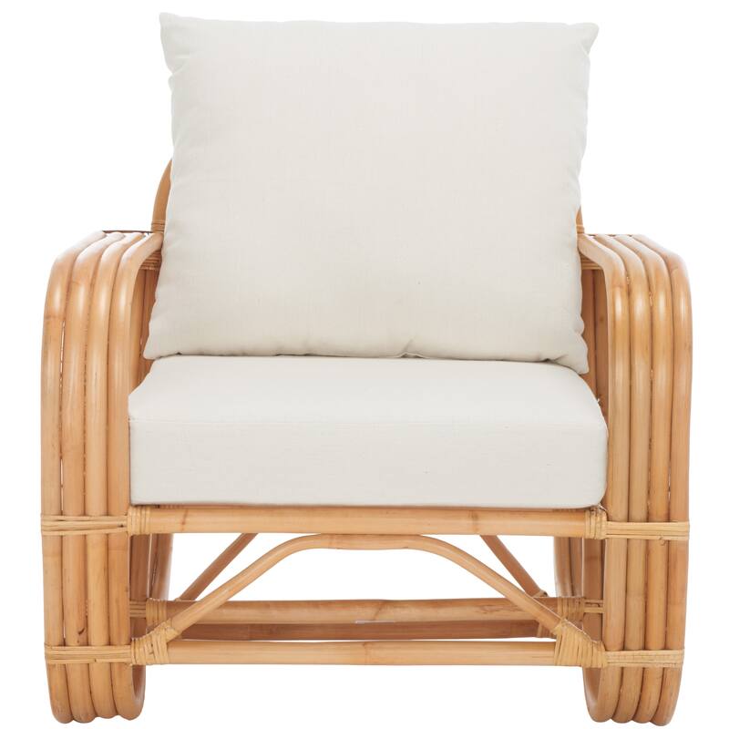 SAFAVIEH Alvena Accent Chair with Cushion - 30" W x 33" D x 29" H - 30Wx33Dx29H