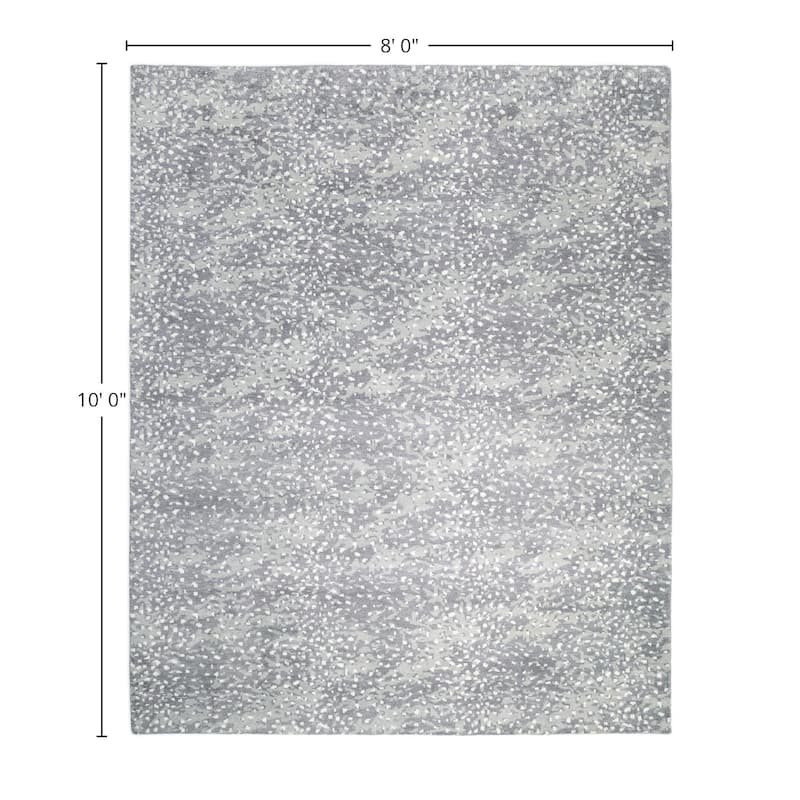 Overton Handmade Modern Contemporary Animal Print Area Rug