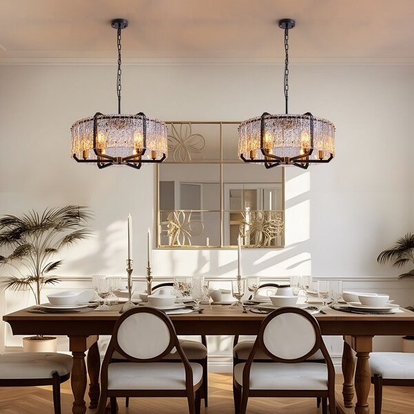 Glass shade chandelier outlet