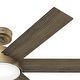 preview thumbnail 8 of 13, Hunter 52" Donatella Ceiling Fan with LED Light Kit and Handheld Remote - Transitional, Mid-Century, Modern