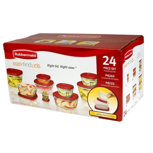 Rubbermaid 1779217 Food Storage Container Set, 24 Piece