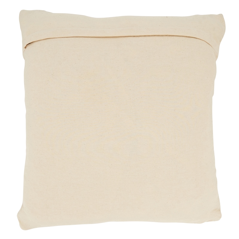 Artisanal Jute and Cotton Woven Throw Pillow