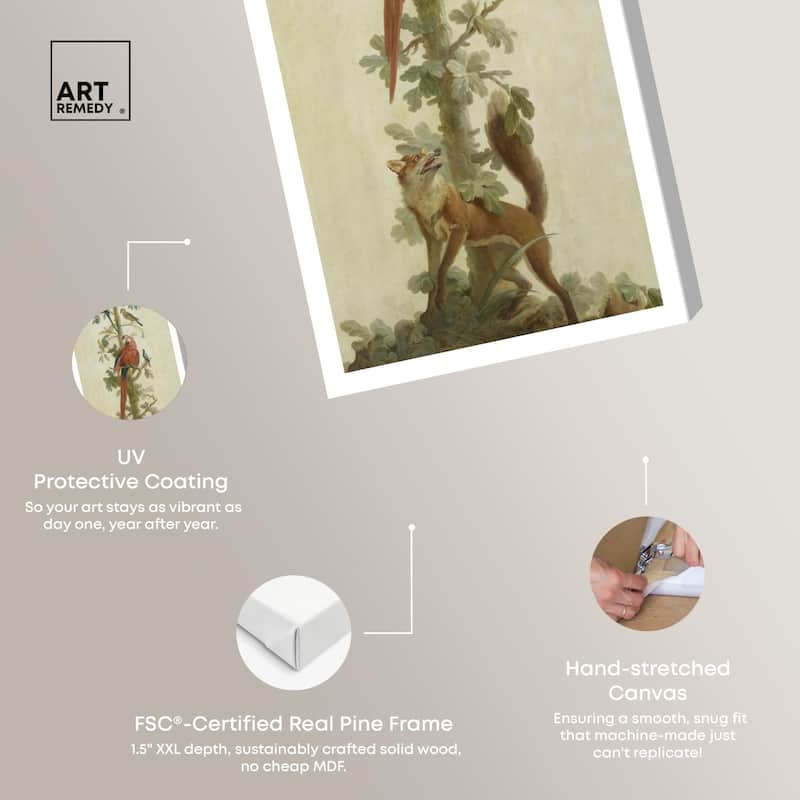 Fox and Papagayo Panoramic Canvas by Art Remedy, Gallery Wrapped