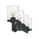 preview thumbnail 20 of 22, Quoizel Abner Steel 4-light Bath Light